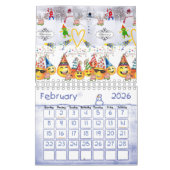 Calendrier 2025 Joyeux Noël Joyeux anniversaire (Feb 2026)