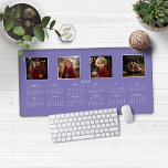 Calendrier 2025 Lavande moderne violet photo Colla<br><div class="desc">Calendrier 2025 Pleine année Minimaliste Classic Style Bureau Mat Mat Pad en Lavender Purple, avec votre nom et 4 de vos photos préférées! 🌟 Ceci est pour 2025 🌟 Cette version est en chic Lavender Purple, mais les couleurs peuvent être facilement customisées ! Veuillez nous contacter à cedarandstring@gmail.com si vous...</div>