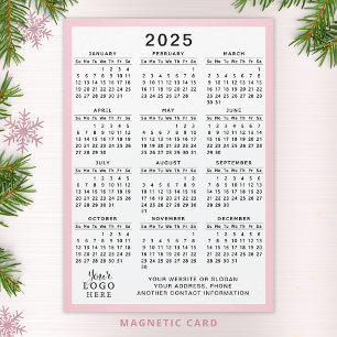 Calendrier 2025 Logo de l'entreprise Magnet d'affa