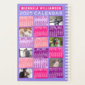 Calendrier 2025 Mod mignon 12 Photo Collage Nom Pe (Dos)