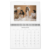 Calendrier 2025 Moderne Noir Beige Américain Planificateur me (Jan 2026)