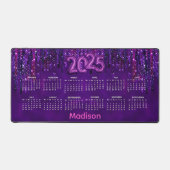 Calendrier 2025 mou Purple Unicorn Glitter Drips (Recto)