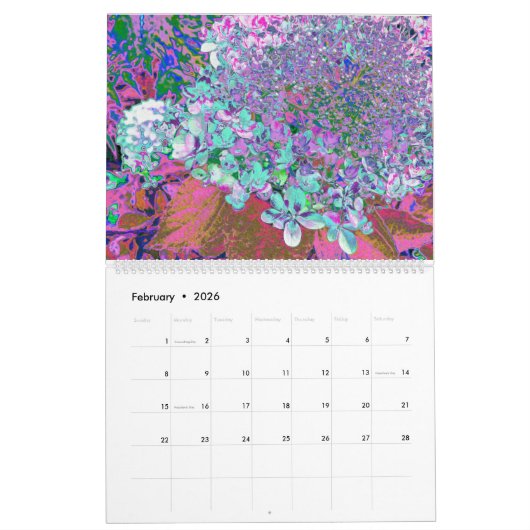 Calendrier 2025 My Rubio Garden Elegant Hydrangeas (Feb 2026)