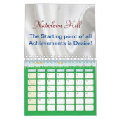 Calendrier 2025 Napoléon Hill, l'accomplissement est le désir (Mar 2026)