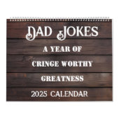 Calendrier 2025 Papa plaisante Calendrier-Bois humoristique c (Protection)