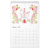 Calendrier 2025 / Petite 11 po x 7 po / Page simpl (Feb 2027)