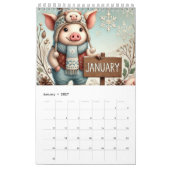 Calendrier 2025 Piggy Pig (Jan 2027)