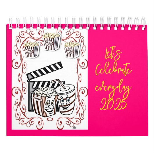 Calendrier 2025 Popcorn Fêtons chaque jour! (Protection)