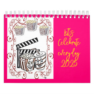 Calendrier 2025 Popcorn Fêtons chaque jour!