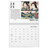 Calendrier 2025 pour le mur et le bureau (Mar 2026)