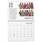 Calendrier 2025 pour le mur et le bureau (Jan 2026)