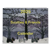 Calendrier 2025 Scotties and Friends (Protection)