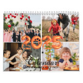 Calendrier 2025 Simple Custom 4 Photo FAMILY (Protection)