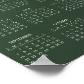 Calendrier 2025 simple mais élégant | Affiche (Coin)