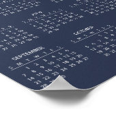Calendrier 2025 Simple mais Élégant | Affiche (Coin)