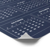 Calendrier 2025 Simple mais Élégant | Affiche (Coin)