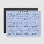 Calendrier 2025 simple mais élégant | Carte magnét (Devant / Derrière)