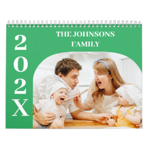 Calendrier 2025 Simple moderne personnalisé 14 photos famille