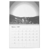 Calendrier 2025 Style de conception du Nouvel An (Feb 2027)