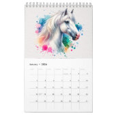 Calendrier 2025 Twelve Majestic Horses Calendar (Jan 2026)