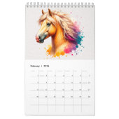 Calendrier 2025 Twelve Majestic Horses Calendar (Feb 2026)