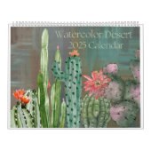 Calendrier 2025 Watercolor Desert Wall (Protection)