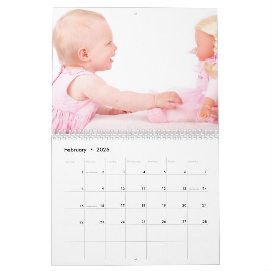 Calendrier 2026 (Feb 2026)