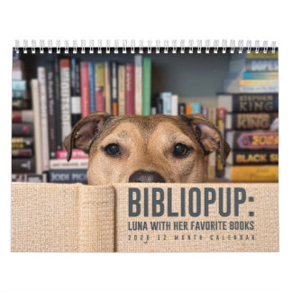 Calendrier 2026 12 mois BiblioPup : Luna & Livres