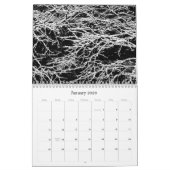 Calendrier 2026 'Abstractions in Black & White' (Jan 2026)