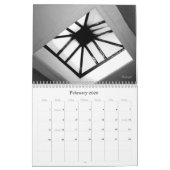 Calendrier 2026 'Abstractions in Black & White' (Feb 2026)