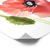 Calendrier 2026 Affiche Poppy Aquarelle (Coin)