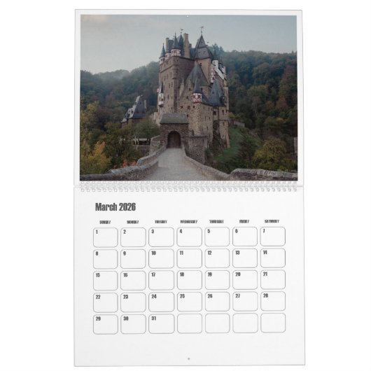 Calendrier 2026 Allemagne nature & paysage photo d'art (Mar 2026)