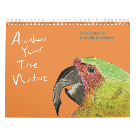 Calendrier 2026 Animal Art Calendar by Molly Magdalain (Protection)