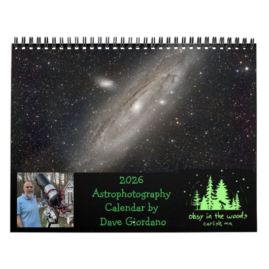 Calendrier 2026 Astrophotography Calendar by Dave Giordano (Protection)