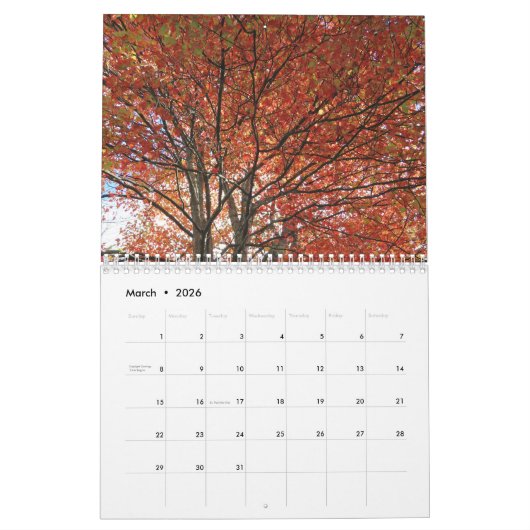 Calendrier 2026 Autumn Vibes All Year Long (Mar 2026)