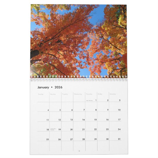 Calendrier 2026 Autumn Vibes All Year Long (Jan 2026)