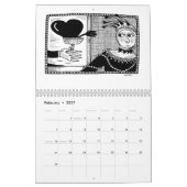 calendrier 2026 avec des illustrations de Margaret (Feb 2027)