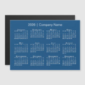 Calendrier 2026 avec nom de société Blue Magnet (Devant / Derrière)