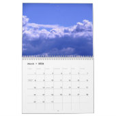 Calendrier 2026 avec nuages (Mar 2026)