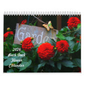 Calendrier 2026 Back Deck Flower Calendar (Protection)