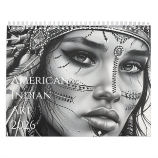 Calendrier 2026 Beautiful American Indian Artwork