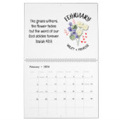 Calendrier 2026 BLOOM WHERE PLANTED Christian Birth Month (Feb 2026)