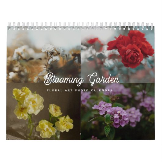 Calendrier 2026 Blooming Garden Floral Photo (Protection)