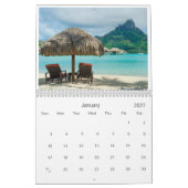 Calendrier 2026 Bora Bora landscape photography (Jan 2027)