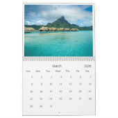 Calendrier 2026 Bora Bora landscape photography (Mar 2026)