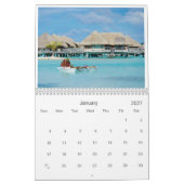 Calendrier 2026 Bora Bora photo paysage (Jan 2027)