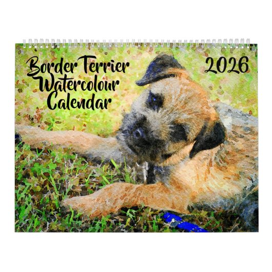 Calendrier 2026 Border Terrier Dog Mama Gift Border Lover (Protection)