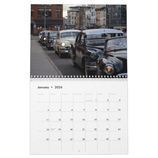 Calendrier 2026 British Classics (Jan 2026)