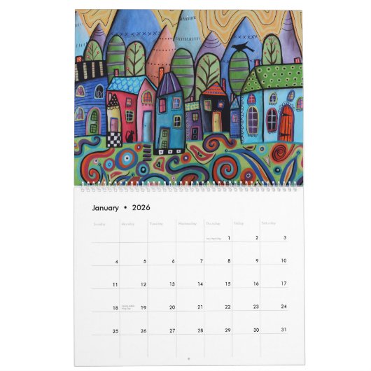 CALENDRIER 2026 CALENDAR (Jan 2026)