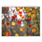 Calendrier 2026 Calendar (Autumn Leaves- Created by Grok) (Protection)